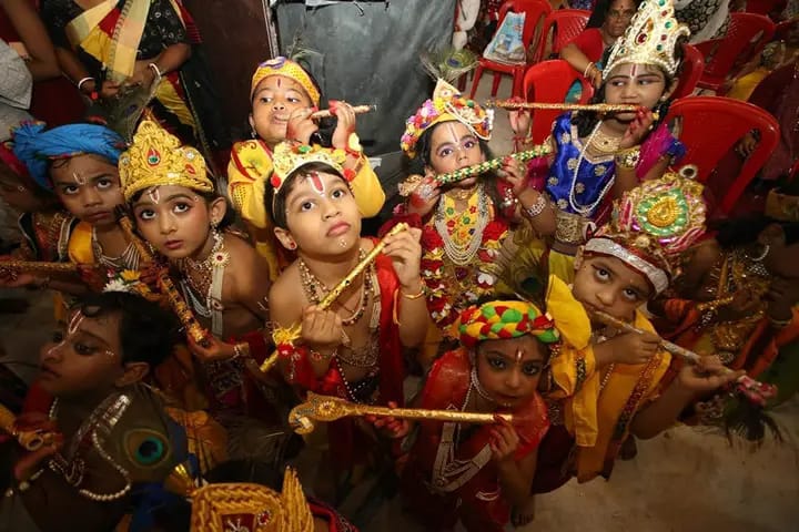 Lord Krishna makeup for Janmashtami/ Krishna Costumes/ Krishna fancy dress/Sri  Krishnastami Special - YouTube