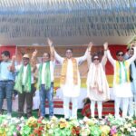 Tripura LS Elections 2024 : BJP, IPFT & TMP Conducted Last Day Of Campaigning Rally In Khowai, Support Candidate Of Tripura East PC Kriti Singh Debbarma.