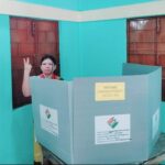 Tripura LS Election 2024 :  Industries & Commerce, OBC Welfare Minister Santana Chakma Cast His Vote In The General Election To Tripura Lok Sabha Seat.