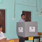 Tripura LS Election 2024 : Tribal Welfare Minister Bikash Debbarma Cast His Vote In The General Election To Tripura Lok Sabha Seat.
