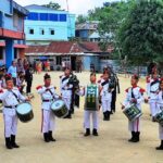 Assam Rifles Conducts A Pipe Band Display At Nungba.