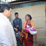 Sarbananda Sonowal Visits Bereaved Families In Tinsukia, Reviews Rescue Efforts After Anjaw Tragedy.