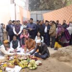 Chief Minister Of Tripura Dr. Manik Saha Lays The Foundation Stone For The Extension Project Of Tripura Bhavan In Delhi.