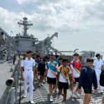 Indian Navy’s First Training Squadron Arrives At Changi Naval Base, Singapore.