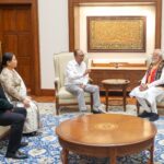 The Chief Minister Of Manipur, Along With Deputy Chief Ministers Meets The Prime Minister.