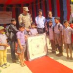 CRPF Civic Action Programme At Khudra Kandi High School: Distribution Of Sports Equipment And Solar Lanterns.