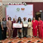 Krishnapriya Waves The National Fashion Flag High.