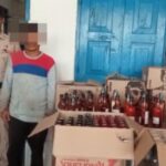 Khowai Police Seizes Foreign Liquor and One Arrested.