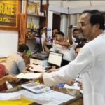 The Electoral Battle Intensifies As Congress Candidate Chayan Bhattacharya Files Nomination Amid A Massive Rally In Dharmanagar.