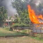 Battlefield-Like Situation In Mangal Khali: Houses Of Accused Torched Amid Protests Over Khaled Ahmed’s Murder.