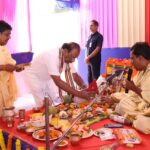 Governor of Tripura Indrasena Reddy Nallu inaugurates The Ram Navami Festival At Shri Shri Shirdi Sai Baba Seva Temple.