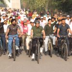 Dr. Mansukh Mandaviya Leads 69th Fit India Sundays On Cycle; Calls For Mass Participation In Fit India Movement To Build A Developed Nation.