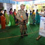 56 Dharmanagar By-Poll : Voters Standing In A Queue To Cast Their Vote For 56-Dharmanagar By-Election, 70.09% Up To 3pm.