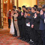 Probationary Officers Of The Indian Railways And Assistant Executive Engineers Of The Central Engineering Service CALL ON THE PRESIDENT.