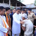 Chief Minister Dr. Manik Saha Meets Bereaved Family After Elephant Attack, Assures Support.