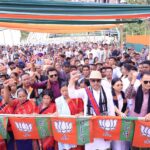 Chief Minister Dr. Manik Saha Campaigning In Support Of Damcharra –Jampui Constituency Candidate Rabindra Reang.