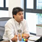 Union Minister Shri Jyotiraditya M. Scindia Interacts With Participants Of Ashtalakshmi Darshan Youth Exchange Programme.