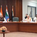 Second Meeting Of Raksha Mantri-Led IGoM On West Asia Held In New Delhi.