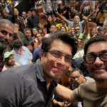 Aamir & Junaid Surprise Fans At ‘Ek Din’ Screening.