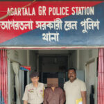 Seizes 40 Nos Eskuf Cough SyrupWith 1 Drug Peddlers By Tripura Railway Police In Agartala Railway Station.