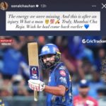 Rohit Sharma Earns A Special Salute From Sonal Chauhan.