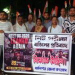 Congress Protest Rally in Dharmanagar Over Alleged NEET Irregularities.