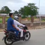 MLA Jahar Chakraborty Tours Dharmanagar On A Bike To Promote Fuel Conservation.