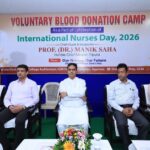 Chief Minister Dr. Manik Saha Inaugurates The Voluntary Blood Donation Camp.