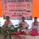 State Engineers’ Association Organizes Blood Donation And Tree Plantation Programme In Dharmanagar.