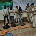 Seizes 16.560 Kg of Cannabis Worth ₹3 Lakh With 3 Drug Peddlers By Tripura Railway Police In Agartala Railway Station.