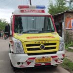 Dharmanagar Accident: Senior Citizen Suffers Severe Injuries After Scooter-Ambulance Collision.