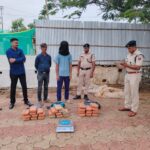 Seizes 30.835  Kg Of Cannabis Worth ₹6 Lakh With 1 Drug Peddlers By Tripura Railway Police In Agartala Railway Station.