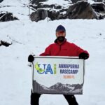 UAi University Chancellor Tarun Anand Successfully Completes Annapurna Base Camp Trek, Reaching An Altitude Of 13,550 Feet.