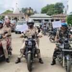 Dharmanagar Police Hold Massive Bike Rally To Promote A Drug-Free Society.