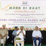 Governor Of Tripura Indrasena Reddy Nallu Visits Eklavya Model Residential School In Khumulwng, Interacts With Students.