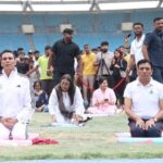 Union Minister Of Youth Affairs & Sports Dr. Mansukh Mandaviya And Film Actor Akshay Kumar Joined International Day Of Yoga Celebrations From New Delhi.