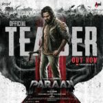 Sreemurali Roars In ‘Parak’; Explosive Teaser Fuels Excitement. 
