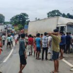 Tragic Road Accident At Uptakhali : 18-Year-Old Scooter Rider Killed After Being Hit by 12-Wheeler Truck.