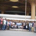 Guwahati Airport Taxi Association Conducts Cleanliness Drive At Terminal 2 Arrival Pickup Zone.