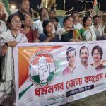 Congress Holds Victory Rally In Dharmanagar Following Union Education Minister’s Resignation.