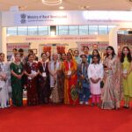 Lakhpati Didis Showcase Rural Enterprise, Traditional Crafts And Market Potential At Bharat Tex 2026.