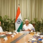 Union Minister For Finance & Corporate Affairs  Nirmala Sitharaman Interacts With Bank Mds And Ceos On FCNR(B), ECB And OFCB Swap Initiatives In New Delhi.