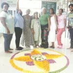 Patients From The Continent Of Africa Celebrate Onam With Traditional Pookalam At StemRx Hospital.