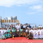 Delivery Of Mangrol – The Third Anti-Submarine Warfare Shallow Water Craft Built By CSL, Kochi.