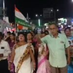Women’s Congress Protest in Kumarghat; Effigies of Kangana Ranaut and Prahlad Joshi Burnt.