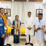 Chief Minister Of Tripura Dr. Manik Saha  Congratulates Asmita Dey On Historic Judo Gold At Commonwealth Games.