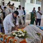 Ministers, MLAs, Colleagues Pays Last Respects To Late Former MLA Gauri Bhattacharjee At Secretariat.