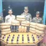 Sonamura Police Seize 55.6 KG DRY Cannabis & 25 Nos ESKUF Cough Syrup, Worth 11.37 Lakh.