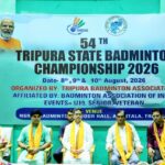 Chief Minister Of Tripura Dr. Manik Saha Inaugurates 54th Tripura State Badminton Championship.  