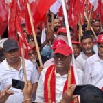 CPI(M) Holds Jail Bharo Protest In Dharmanagar, Left Leaders Raise 10-Point Demands Against Centre And State.